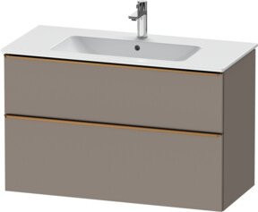 Duravit Waschtischunterschrank D-Neo in Beige mit 1 Kasten und 1 Auszug, Breite: 101 cm, Tiefe: 46,2 cm, Höhe: 62,5 cm - Bild 1