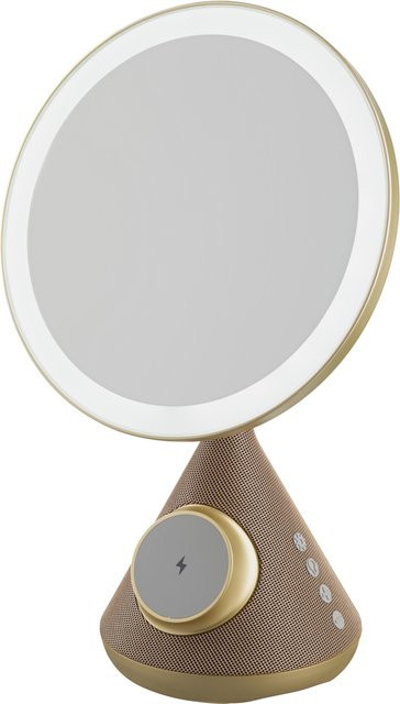 TRONIC LED-Schminkspiegel mit Ringlicht und Bluetooth in Gold/Messing - Bild 1
