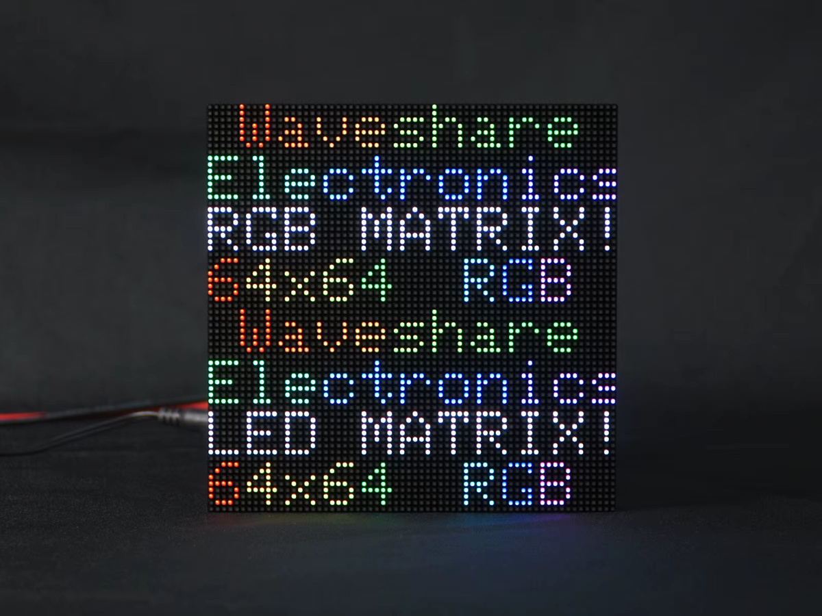 Waveshare RGB-Vollfarb-LED-Matrix-Panel für Raspberry Pi, Jetson Nano und ESP32 mit 2,5 mm Rastermaß für dein DIY-Desktop-Display - Bild 3