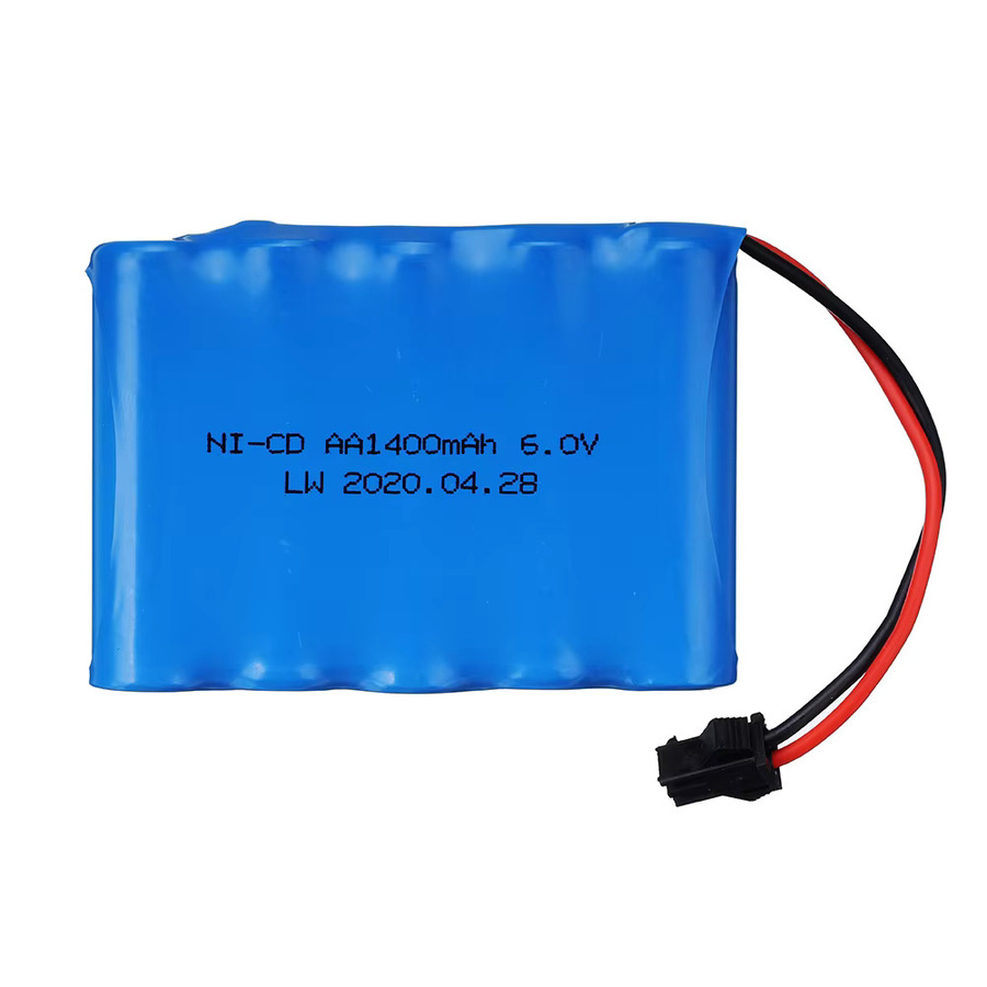 GAOLAG AA Ni-CD Akku 6V 1400mAh mit SM-2P-Stecker in Blau für Spielzeug und Fernbedienungen - Bild 2