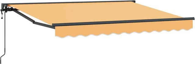 vidaXL Einziehbare Markise Sand B: 350 cm, T: 250 cm aus Polyester und Aluminium - Bild 1