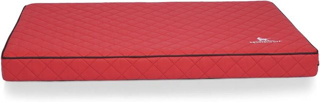 Knuffelwuff Hundematte Juna Orthopädisch aus Kunstleder mit abnehmbarem Bezug Rot B: 136 cm, T: 84 cm - Bild 1