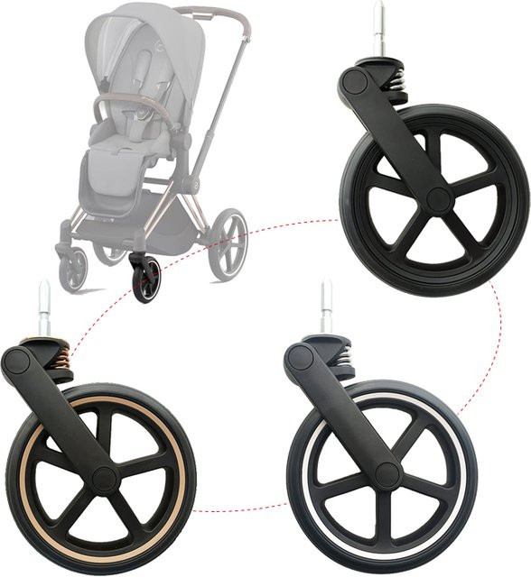 Cybex Vorderrad für Priam 3/4 (Modelljahre 2019-2026) in Schwarz - Bild 1