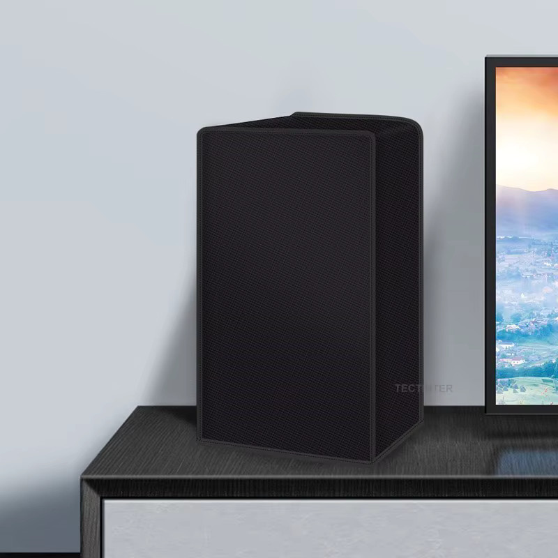 YECKTEGJ Schutzhülle für Xbox Series X in Schwarz, staubdichte und wasserdichte Hülle für horizontale oder vertikale Nutzung - Bild 5