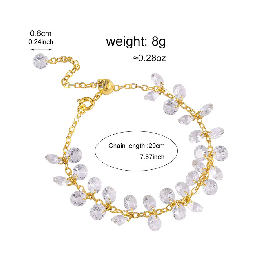 ZAKOL Charm-Armband Kupfer, Kristall, Perle, Damen - Bild 3