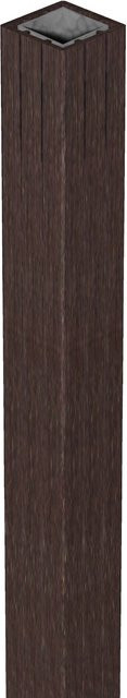 GroJa Torpfosten aus Stahl zum Einbetonieren, Anthrazit, B/T/H: 7 x 7 x 240 cm - Bild 1