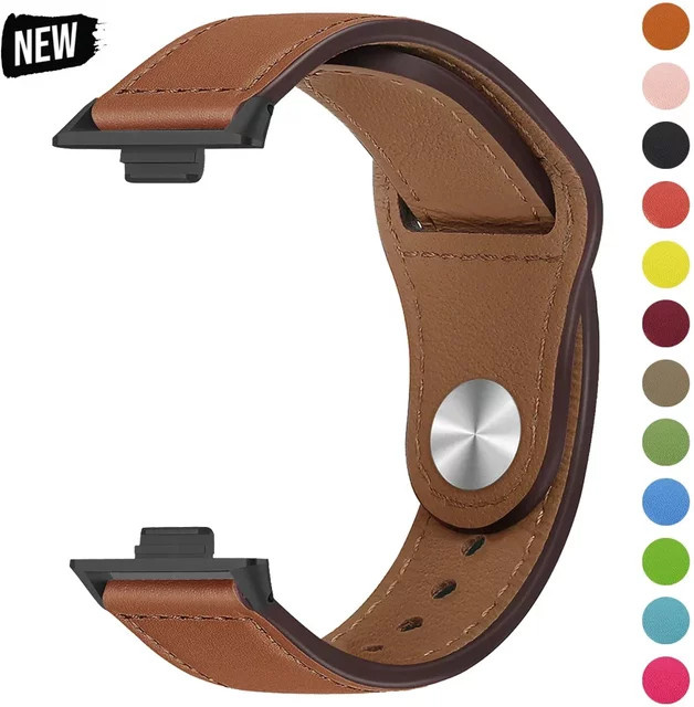 CAOWTAN Uhrenarmband Leder, Schwarz, für Redmi Watch 5, Redmi Watch 4, Xiaomi Mi Band 9 Pro, 8 Pro - Bild 1