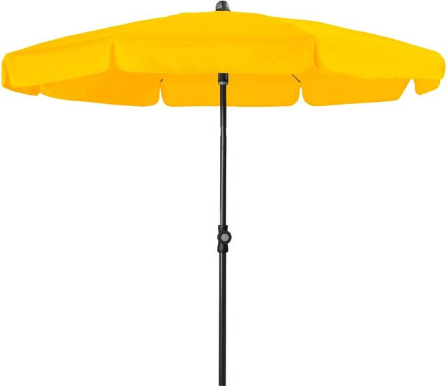 Doppler Sonnenschirm Sunline Neo Gelb mit UPF 50+ Polyester Bespannung und Stahlgestell Durchmesser: 150 cm - Bild 1