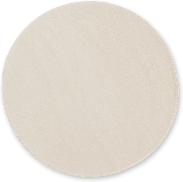 Schöner Wohnen Teppich Pure rund in Creme/Beige Durchmesser: 160 cm - Bild 1
