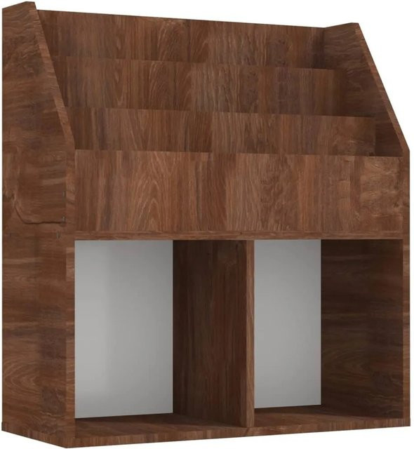 vidaXL Kinder-Bücherregal aus Holzwerkstoff in Eiche Braun, B/T/H: 71 x 30 x 78,5 cm - Bild 1