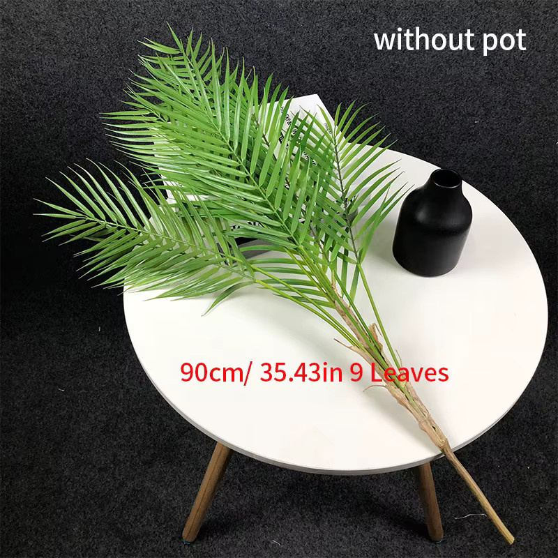 Künstliche Palme von Kmitang in Grün, tropische Monstera- und Farn-Pflanze aus Kunststoff für Garten und Zuhause, Höhe: 125 cm - Bild 2