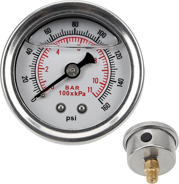 NICEYARD Universal Ölpresse Tester und Überwachungssystem für Kraftstoff und Flüssigkeiten mit Manometer 0-160 psi, Silber - Bild 1