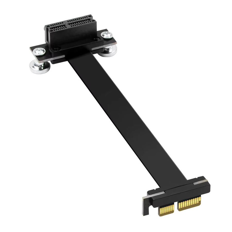 Fenvi PCIe X1 Riser-Kabel 90 Grad rechtwinklig, PCIe 3.0 8Gbps Verlängerungskabel für PC-Mining, Schwarz, Länge: 15 cm - Bild 4
