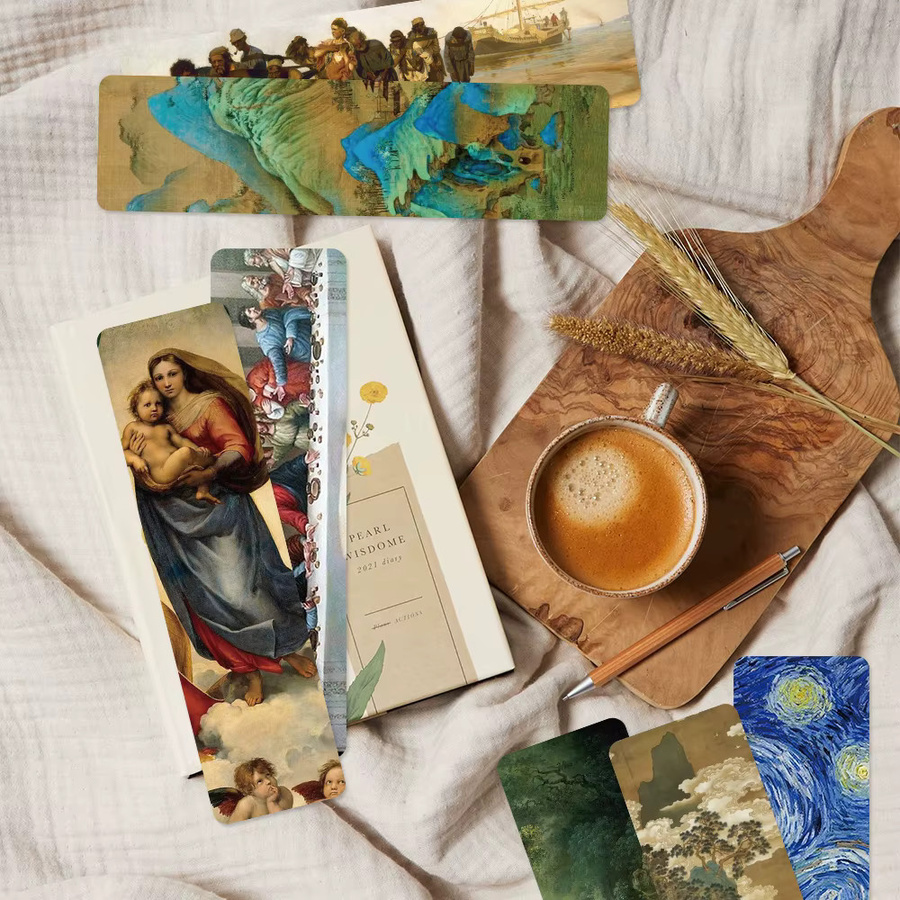 30 Stück Van Gogh Kunstdruck-Lesezeichen aus Papier in Multicolor für Kunstbegeisterte und Buchliebhaber - Bild 4
