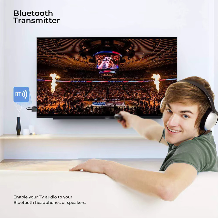 Fomscvka 2-in-1 USB Bluetooth 5.0 Adapter in Schwarz als Audio-Sender und Empfänger für dein Auto - Bild 2