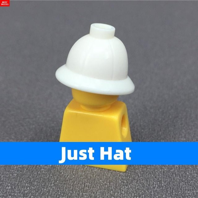 Yiran toy MOC Steine Archäologie Helm Hut, Actionfigur Zubehör, 10-teiliges Set, weiß, ab 6 Jahren - Bild 1