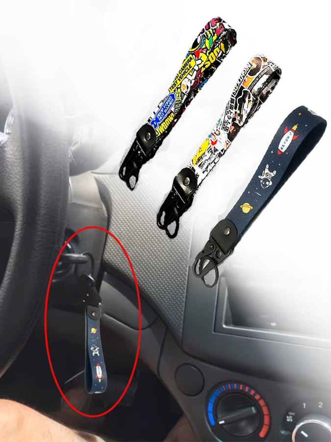 JDM RACING Schlüsselanhänger Nylon, Stahlfederclip - Bild 5