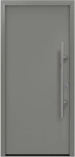 EcoStar Haustür Isopro Secur IPS 010 in Graualuminium mit RC2 Schutz, B/H: 110 x 210 cm, DIN Rechtsausführung - Bild 1