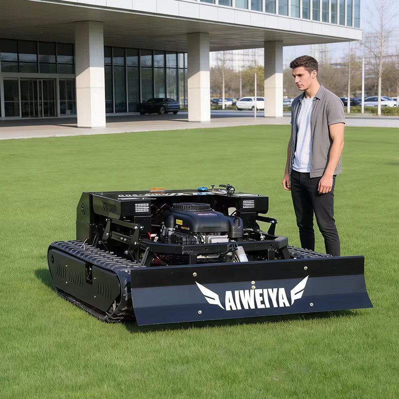 AIWEIYA Benzin-Gartenmäher in Schwarz mit Schneepflug für unwegsames Gelände und Hofpflege - Bild 3