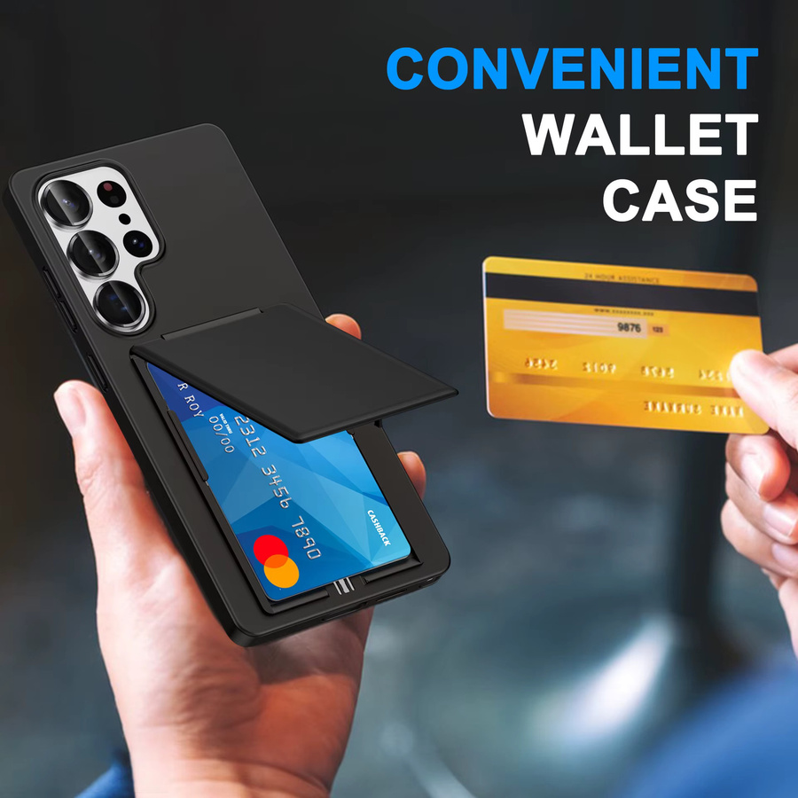 Samsung Handyhülle mit Kartenfach und Standfunktion als Brieftasche für Galaxy S26 Ultra, S25 Edge, S23 und S24 Plus in Lila - Bild 5