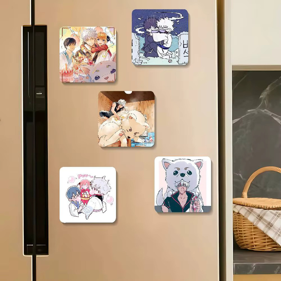 Anime G-Gin Tama magnetische Kühlschrankmagnete, dekorative Aufkleber in Multicolor - Bild 5