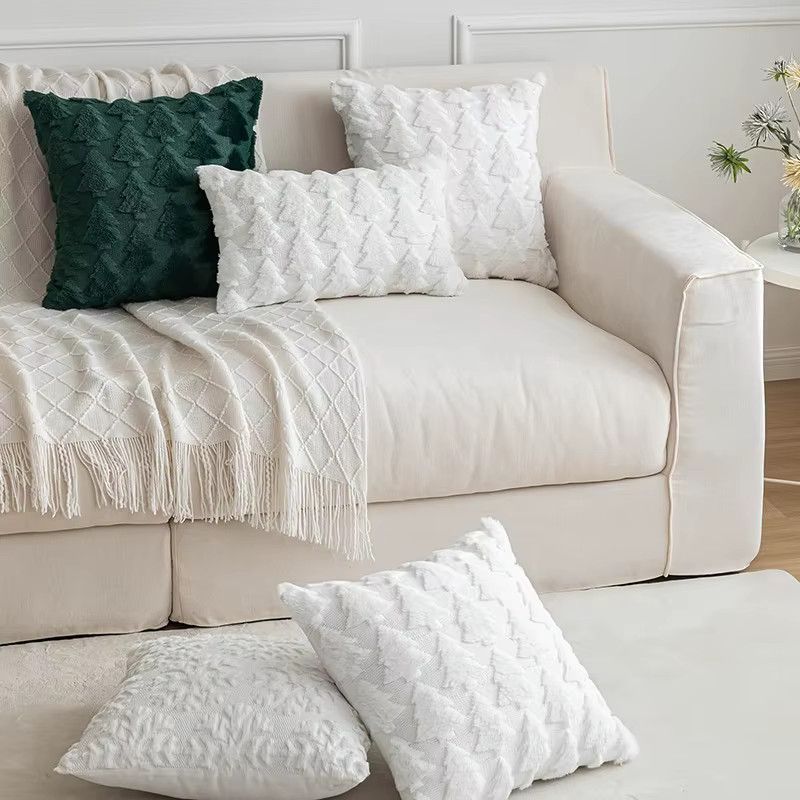 Beeinch Dekokissenbezug aus Plüsch in Grün für Sofa und Couch zur Weihnachtsdekoration - Bild 5