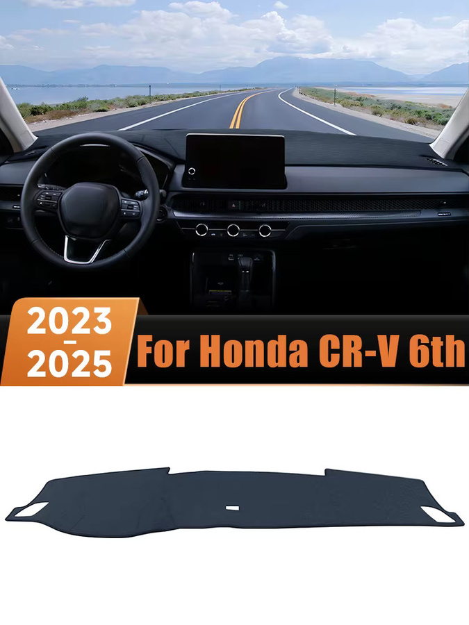 YaLumei Armaturenbrett-Abdeckmatte in Schwarz als UV-Schutz für Honda CR-V CRV 6. Generation 2023 2024 2025 Hybrid - Bild 5
