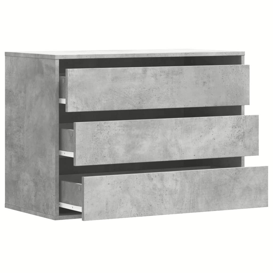 vidaXL Kommode aus Holzwerkstoff in Betongrau, B/T/H: 80 x 41 x 58 cm - Bild 3