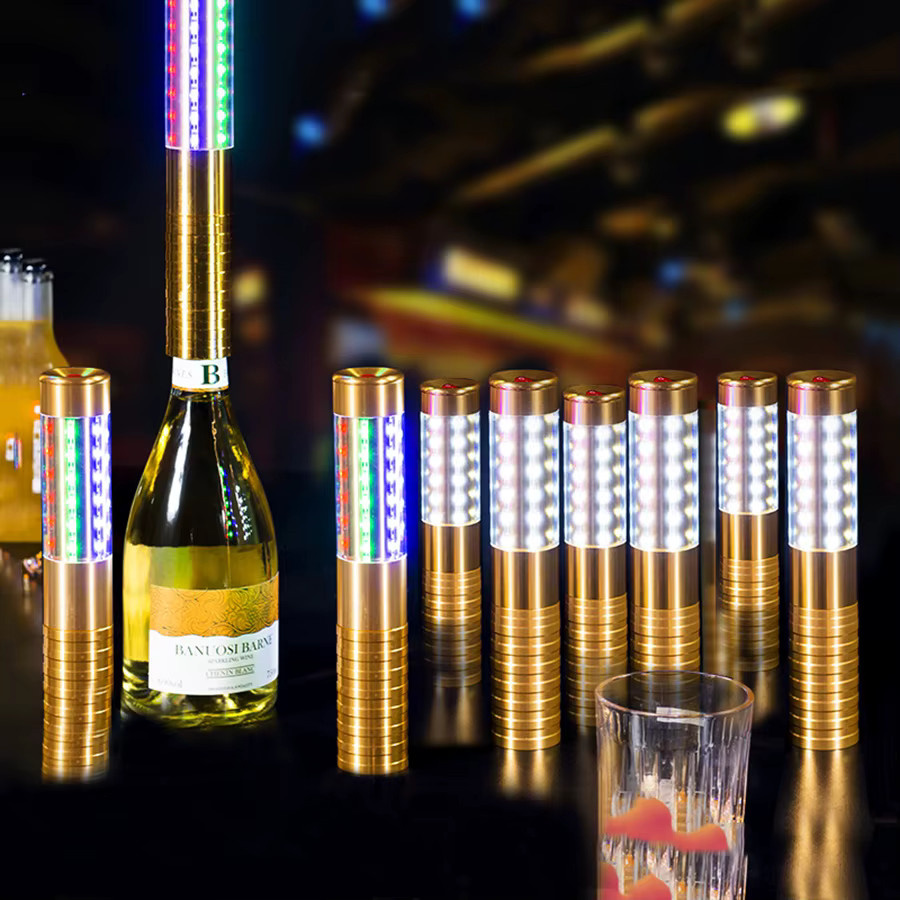KDULIT LED Stroboskop-Stab für Champagnerflaschen in Silber und Weiß zur Party- und Hochzeitsdekoration - Bild 3
