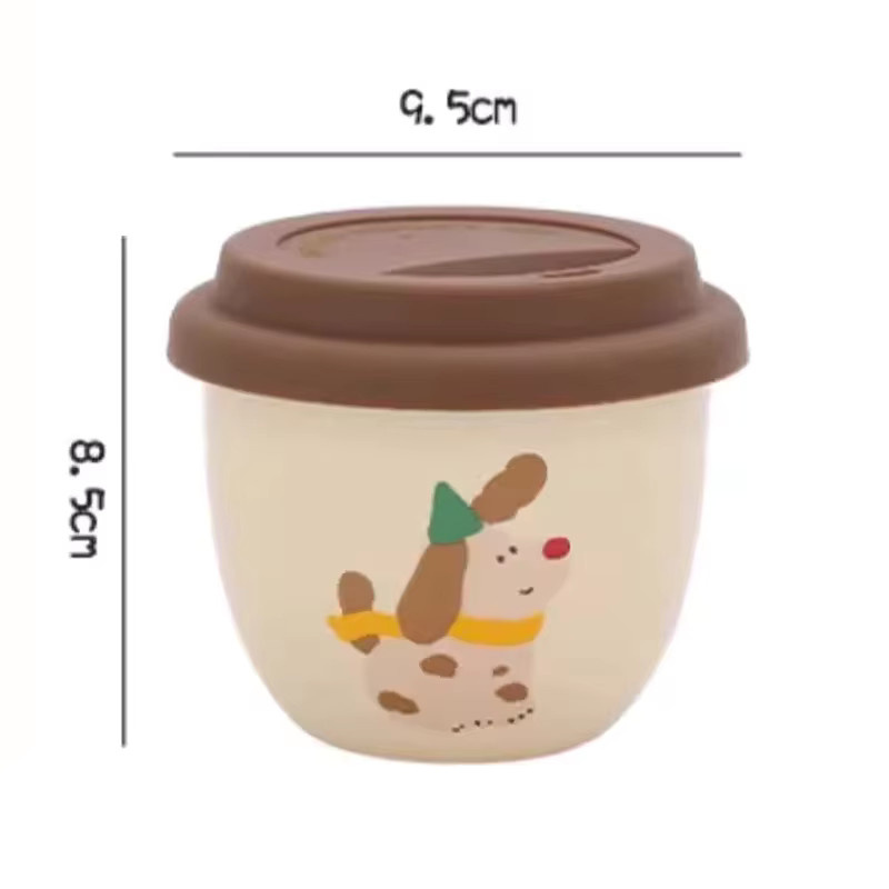 PGY Keramikbecher mit Deckel im niedlichen Cartoon-Wurst-Welpen-Design - Bild 6