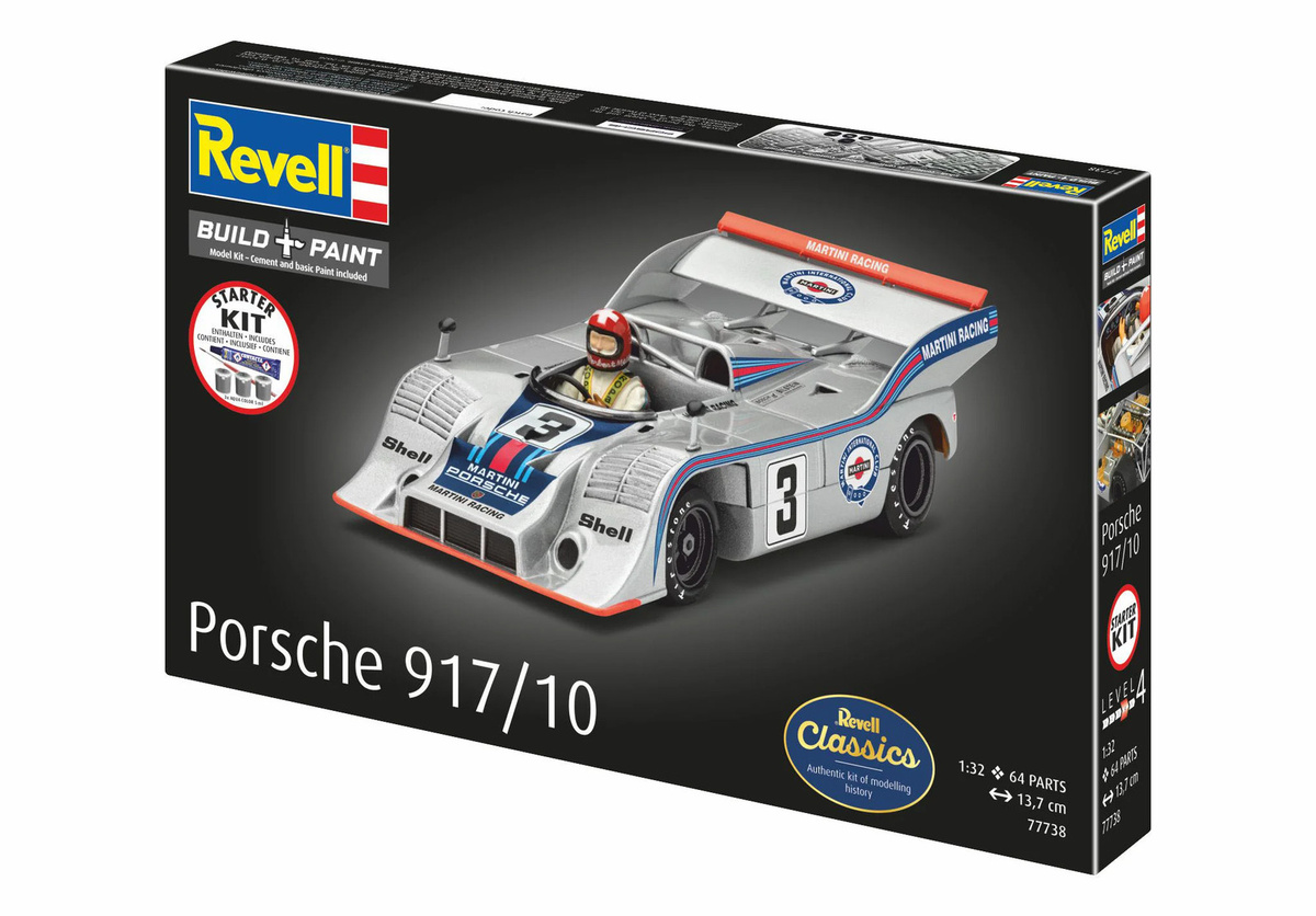 Revell Porsche 917/10 Starter Kit Modellbau 1:32 ab 12 Jahren - Bild 4