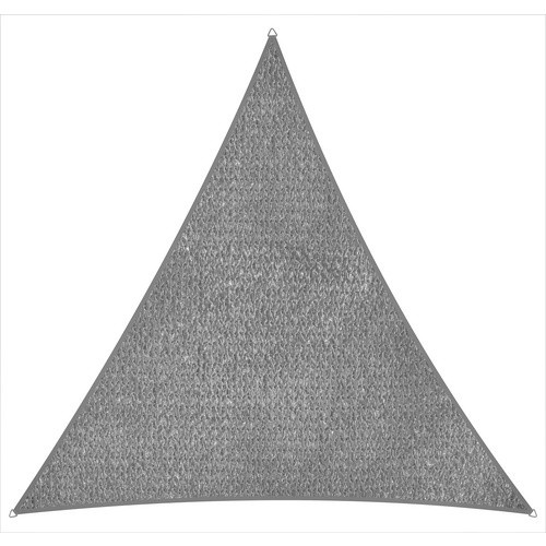 Schneider Schirme Sonnensegel Teneriffa dreieckig aus HDPE-Gewebe silbergrau B/B/B: 500 x 500 x 500 cm - Bild 2