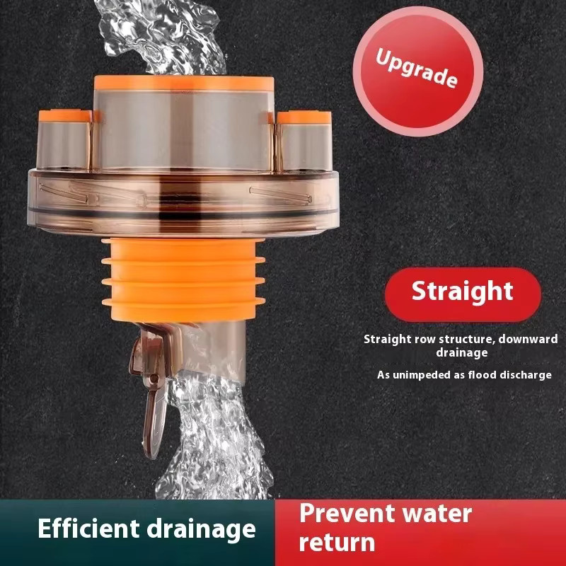 ZEXEF Multifunktionaler Anti-Geruch Ablauf für Dusche und Küchenwaschbecken mit Spülmaschinen-Adapter als Rohr-Set - Bild 3
