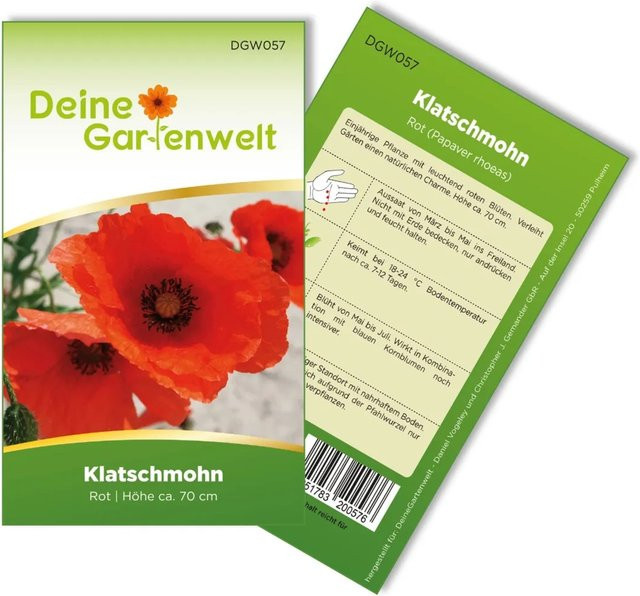 Deine Gartenwelt Klatschmohn Samen Rot - Bild 1