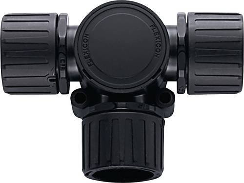 HellermannTyton Schlauchverschraubung HG42-T-PA66-BK Schwarz - Bild 1