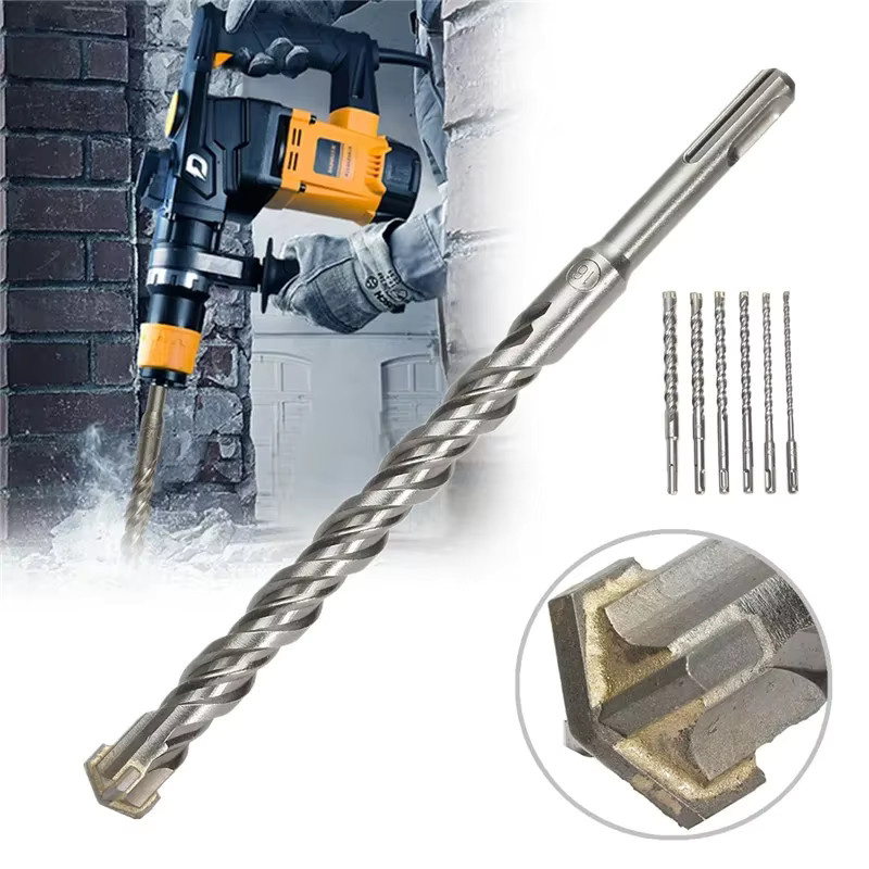 JUSTINLAU A Elektrischer Bohrhammer aus Wolframstahl und Hartlegierung in Silber - Bild 1