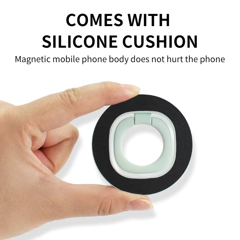 Magnetischer Ringgriff und Ständer für iPhone 16 17 Pro Plus mit MagSafe Kompatibilität in Weiß - Bild 2