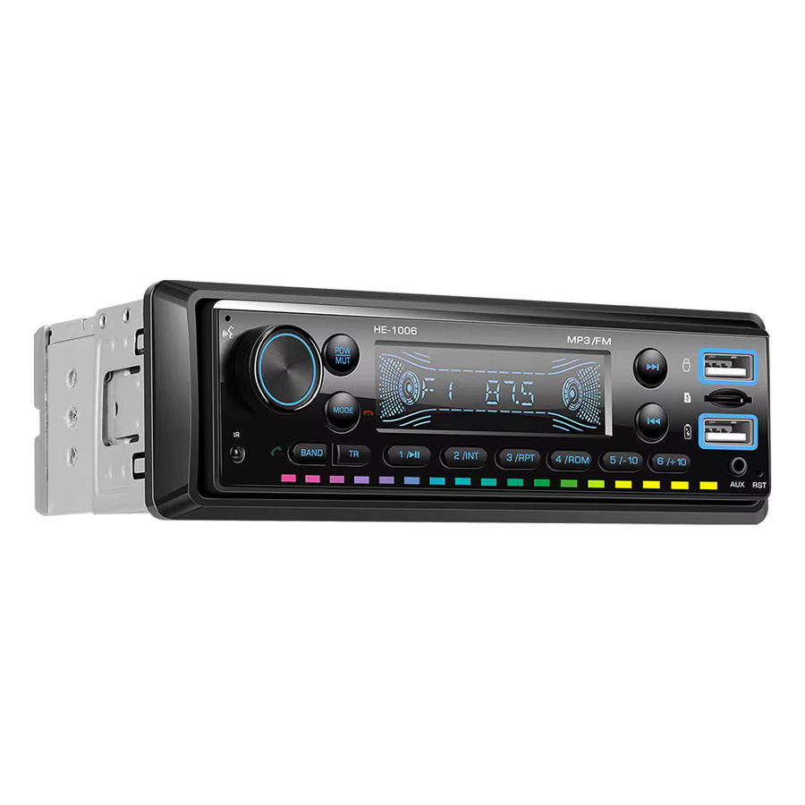Podofo 1 Din Universal Auto MP3 Autoradio mit Bluetooth, AUX-IN, USB und FM Radio in Schwarz - Bild 5