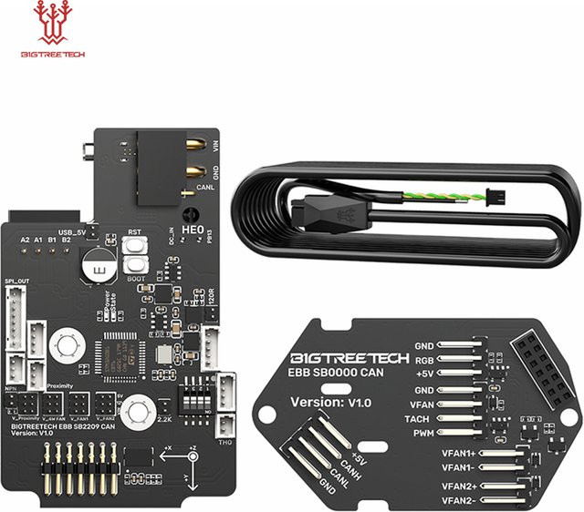 BIGTREETECH EBB SB2209 CAN/USB Board für Klipper, kompatibel mit Voron StealthBurner, KNOMI, Octopus Pro und Raspberry Pi, Schwarz - Bild 1