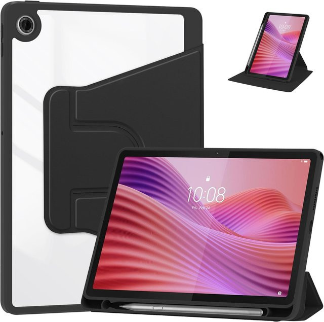 NEC LAVIE T10 Tablet-Hülle mit Acryl-Stifthalter in Schwarz und Transparent - Bild 1
