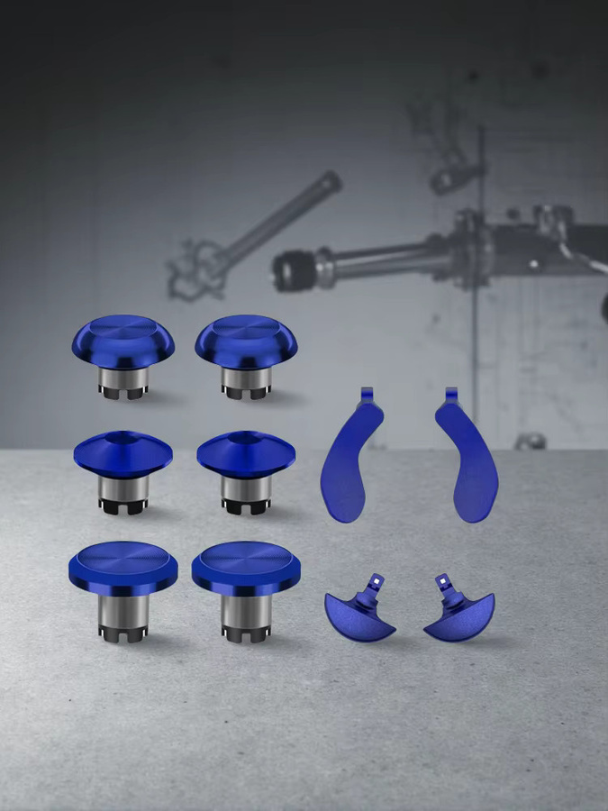 CHARM FOCUS 10-in-1 Metall-Controller-Daumensticks für PS5, Set mit 6 Swap-Joysticks und 4 Metall-Ersatzknöpfen für hintere Paddle-Trigger, Multicolour - Bild 6