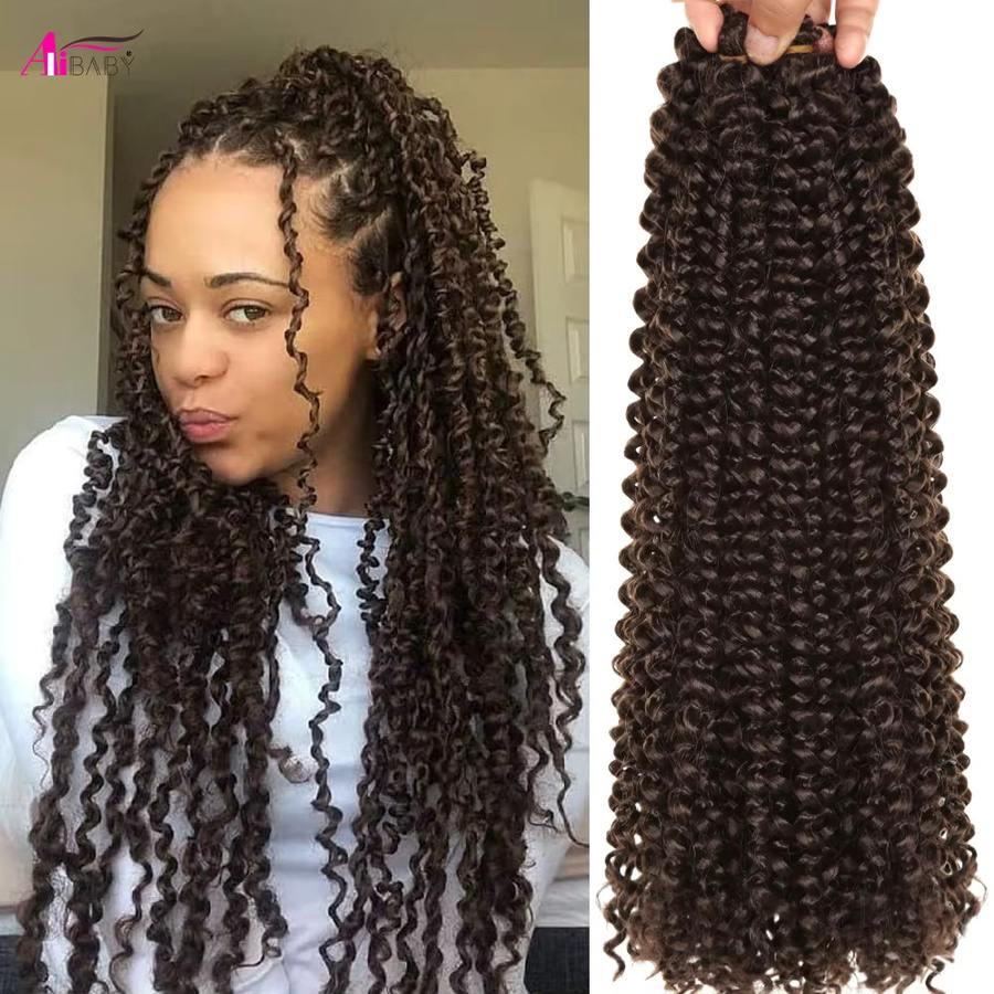 Alibaby Passion Twist Häkelhaar, 24 Zoll, Ombre, synthetisch, Damen - Bild 1