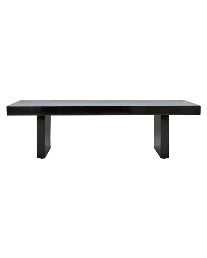 House Doctor Couchtisch Brick aus Mangoholz und Metall in Schwarz, B/T/H: 150 x 60 x 44 cm - Bild 1