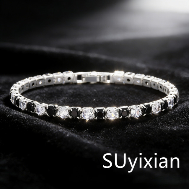 suyixian Tennis-Armband 925 Silber, Zirkonia, Damen - Bild 1