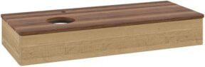 V&B Waschtischunterschrank Antao mit Beleuchtung, Farbe Eiche Honig, B/T/H: 120 x 50 x 19 cm - Bild 1