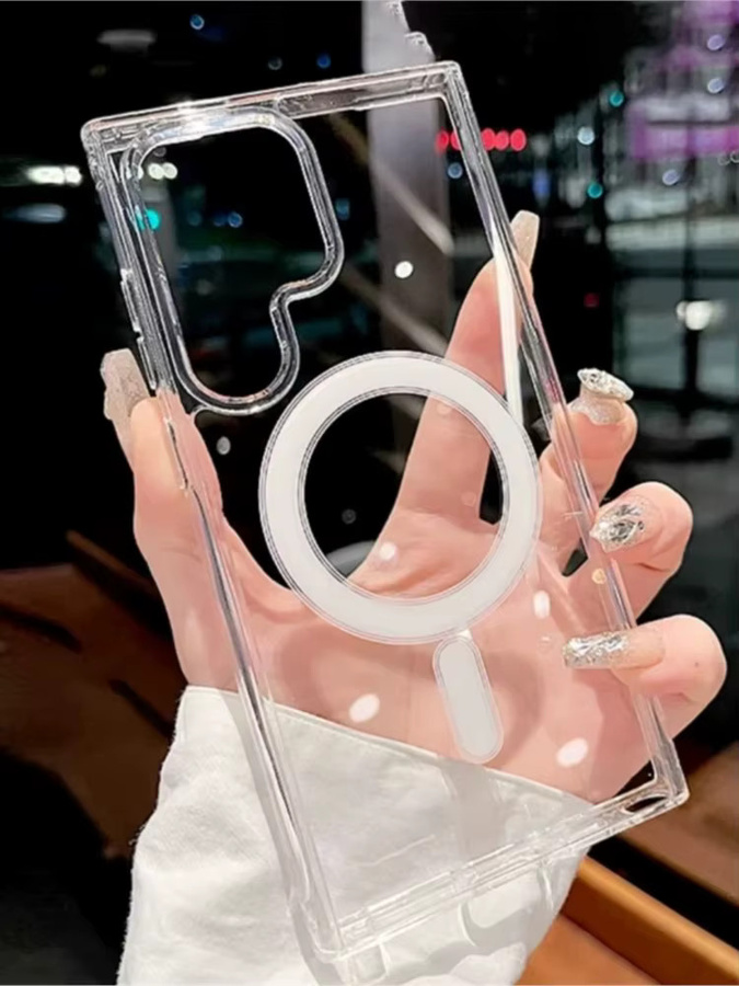 MagSafe Magnetische Schutzhülle für Samsung Galaxy A05 A06 A14 A15 A16 A25 A26 A36 A54 A55 A56 F14 F15 F35 in Transparent - Bild 4