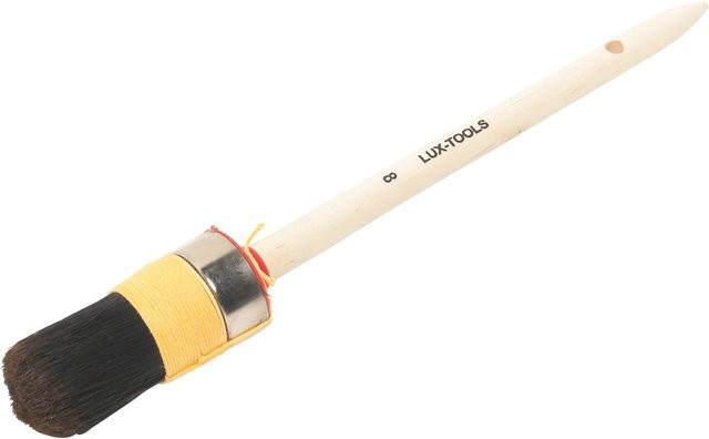 LUX-TOOLS Profi Ringpinsel für Lacke und Kunstharz, rund, Farbe: Natur, Breite: 35 mm - Bild 1