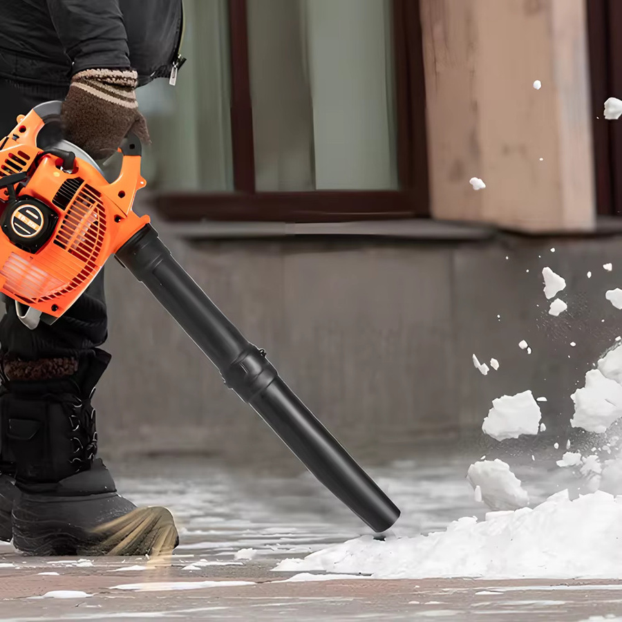 LONENESSL Gasbetriebener Laubbläser mit 2-Takt-Motor, 25,4 ccm, Orange - Bild 3