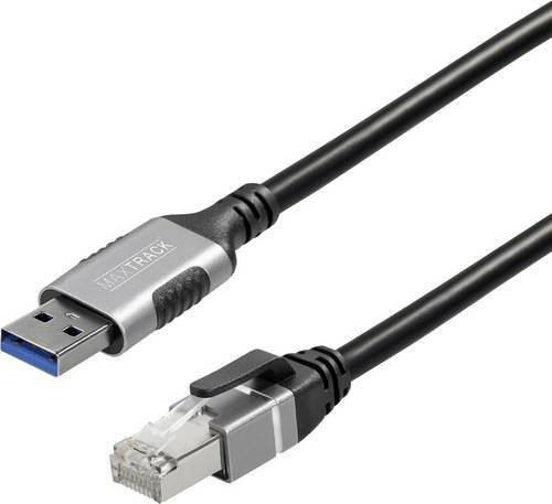 Maxtrack USB 3.2 Gen 1 auf RJ45 Ethernet LAN Adapter CAT 6 Schwarz 1,5 m - Bild 1
