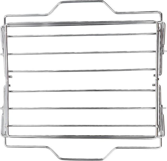 Verstellbares Röstgitter aus verdicktem Kohlenstoffstahl in Silber für den Küchenofen und Grill - Bild 1